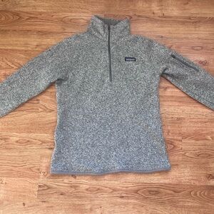 PATAGONIA Better Sweater 1/4-Zip Fleece - Birch White - Size Large